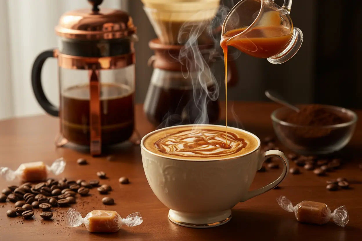 How to Brew the Perfect Cup of Caramel Flavored Coffee EleganceBrew